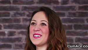 She says, Shoot that cum on my face, I'll swallow every drop