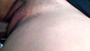 Wife's Rough Bathroom Fuck with Neighbor Interrupted by Arrival