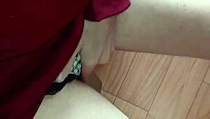 My classmate and I masturbate under the desk in class