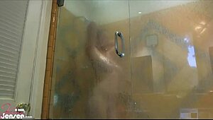 Jelena Jensen Boldly Shakes Her Perfect Tits Post-Shower