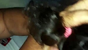 Tickling and food play lead to orgasm in piercing fetish with submissive cuckold domination