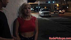 Stranded teen gets ROUGHLY FUCKED and CREAMPIED outdoors