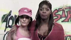 big booty lexi joins slutty friend for interracial assfucking