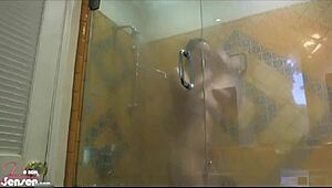 Jelena Jensen Boldly Shakes Her Perfect Tits Post-Shower