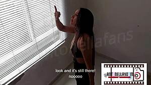 Wife Fucks Painter With Cum And Tits While Husband Away