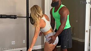 I watch my hotwife cheat with bbc trainer