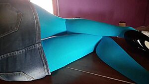 Laura shows off her heels and stockings in this amateur compilation.