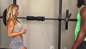 I watch my hotwife cheat with bbc trainer