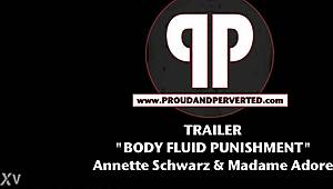 sebastian went solo in that intense body fluid punishment session, facing the sybian machine and femdom strapon action