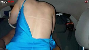 Paolla Hotwife Gives in Car. With Big Black Cock.