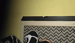 Mother-In-Law Rips Clothes, Teases With Natural Tits, Masturbates Alone In Homemade Striptease