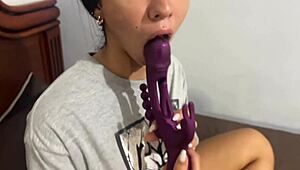 She passionately fucked the wrong masseur, leading to intense doggystyle with his big cock