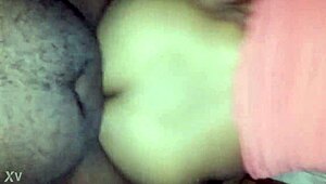 in this amateur couple's story, the black partner bends over on the sofa for a nice doggystyle session while bound