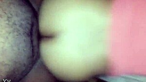 in this amateur couple's story, the black partner bends over on the sofa for a nice doggystyle session while bound