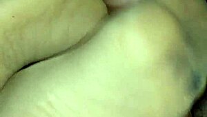 homemade video featuring feet in sheer nylons for a relaxing touch