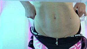 alternative halloween space gymnast ella elastic blonde teen cute puffy sneakers anal sex small waist