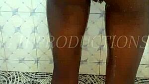 Skinny Teen Slut Endures Hard Standing Doggy Fuck In The Shower