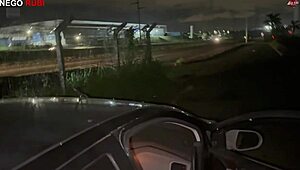 Paolla Hotwife Gives in Car. With Big Black Cock.