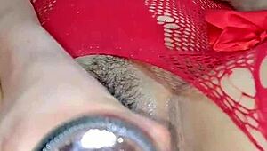 Latina Squirting Pussy On Bottle