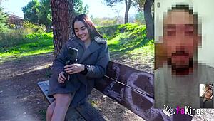 Allison Sweet街头露奶