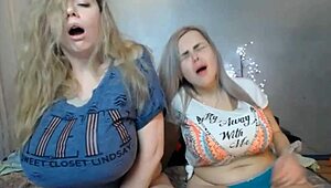 I show my big fat tits on amateur cam, oops!