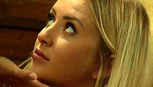 Busty Lesbian Slave Whipped with Natural Tits Bound