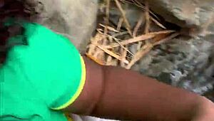 I helped a stranger, and she wanted sex in the forest; we almost got caught