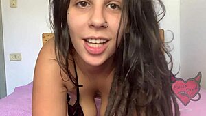 Explicit Jerk Off Instructions with Big Tits and Cumshot