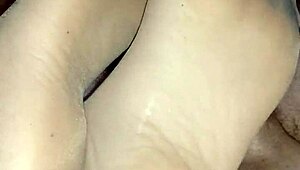 homemade video featuring feet in sheer nylons for a relaxing touch