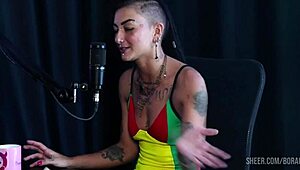 Compilation of Caroleta Roots on Bora Cast with Bruna Carlos - Part 2, Watch on Sheer Red