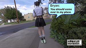 Lucie Kline's face blasted after intense fucking