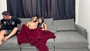 Teen Girlfriend And Her Boyfriend's Uncle Engage In Passionate Blowjob And Fetish Play After He Leaves