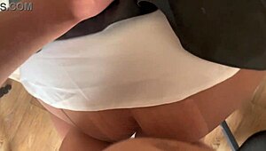 Turkish stepson fucks me hard and cums inside my big ass