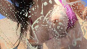 Courtney Simpson's Outdoor Adventures: Intense Fucking, Riding, and Facial Cumshot.