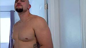 Kinky guy caught daughter's friend in shower. 'Couldn't resist her fit body!' He fucks her.