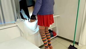 Cleaning Girl Pervert Wants Big Ass Big Cock Brunette Latina