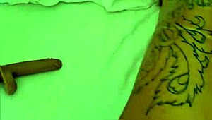 Kalena Mitrak's Follower Jerks Off While She Takes Cock in Bedroom