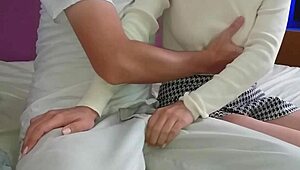 Cute Latina Visits Best Friend's House For Study Session, Ends Up Fucking In Bedroom