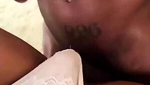 Skinny Busty Latina Rides Hard in Reverse Cowgirl and Deepthroat with Cumshot.