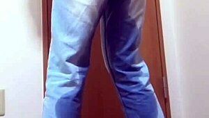 i had to pee in my jeans because my brother was using the bathroom