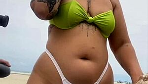 Virgin Fucks Ass in Front of Husband on Beach