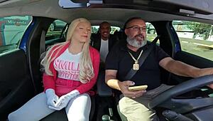 Tifanny Wilson And Latrell With Elisa Ferraz In Group Blowjob Session