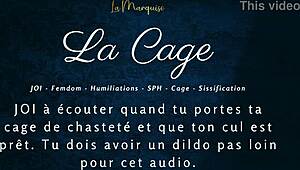 La Cage - Femdom Caged Anal Joi