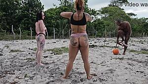 first time anal with neighbor in bedroom, huge cum 😈