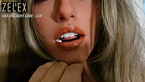 wife buys and helps hubby fuck new sexdoll from zelexdoll, cumming on tits