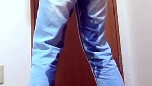 i had to pee in my jeans because my brother was using the bathroom