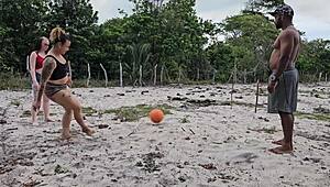 first time anal with neighbor in bedroom, huge cum 😈