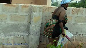 mad bbw picking dirt from the bin fucked by lonely guy with no wife