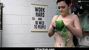 Teen 18+ Caught Stealing Vibrator, Fucked By Officer!