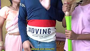 indian step family fucks in missionary quickie